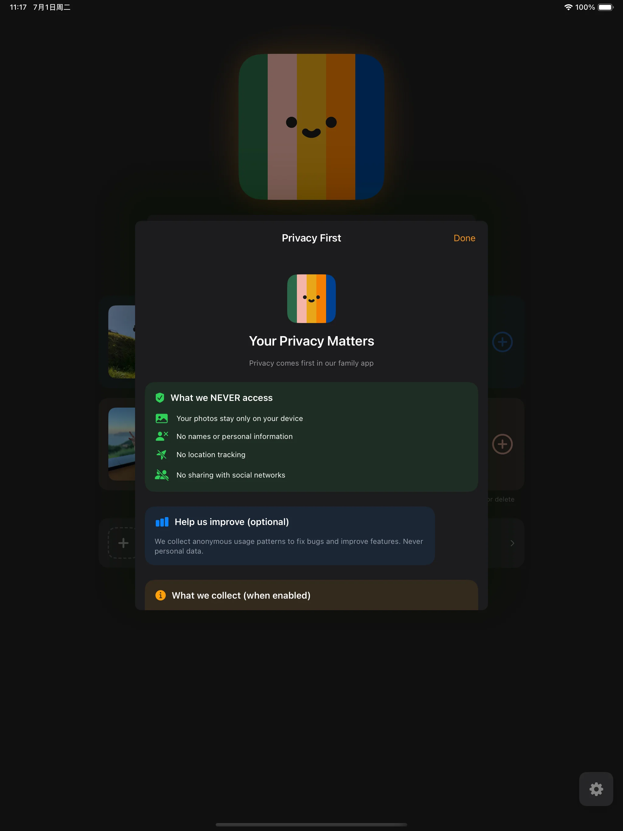 Privacy settings and controls