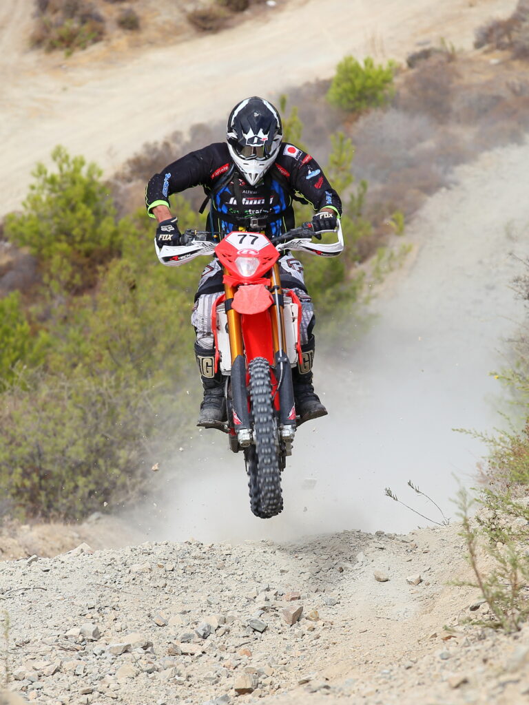 enduro bike doing uphill